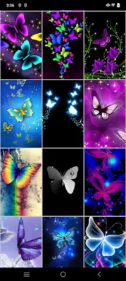 Neon Butterfly Wallpapers android App screenshot 1